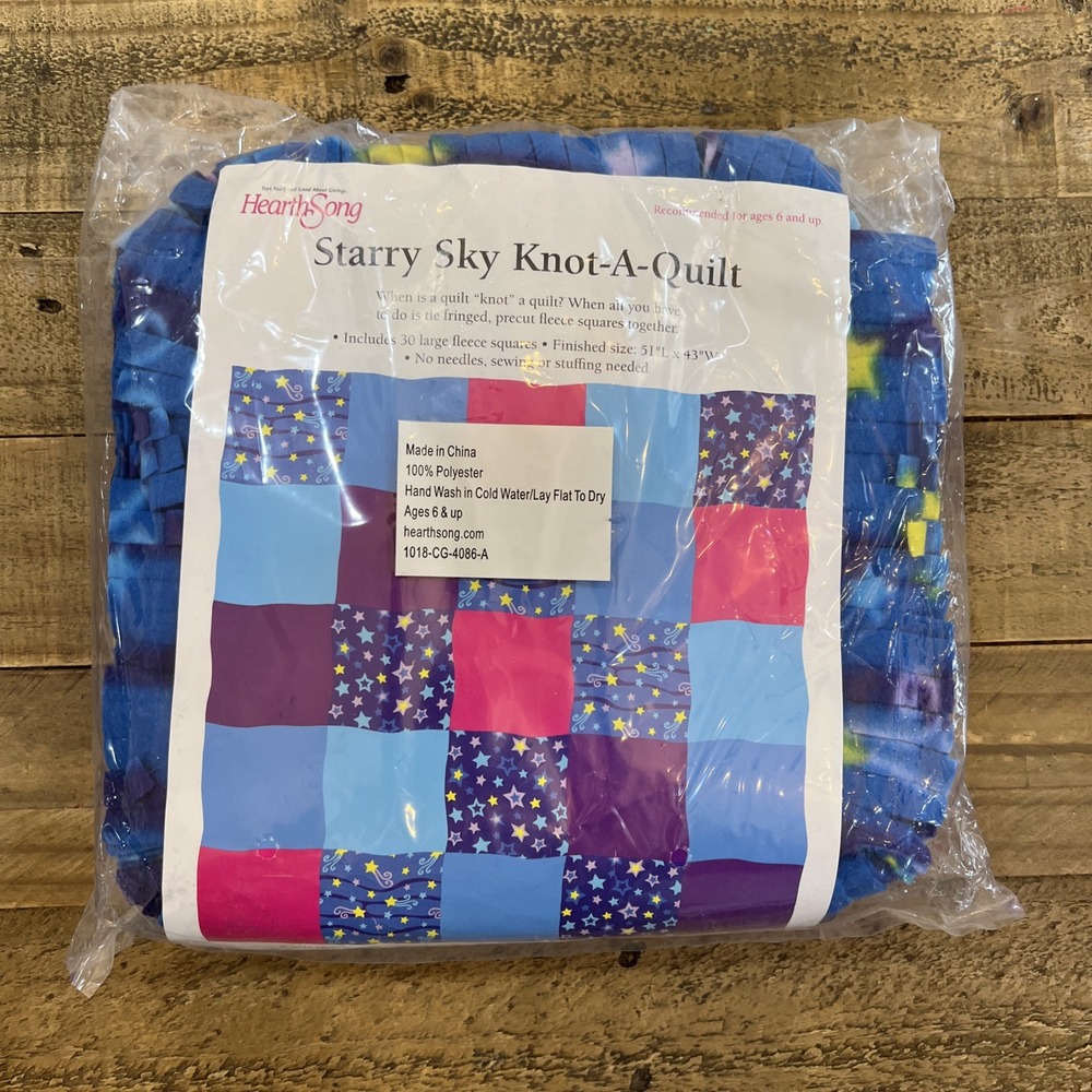 Hearth Song Hearthsong Starry Sky Knot-A-Quilt Kit NEW